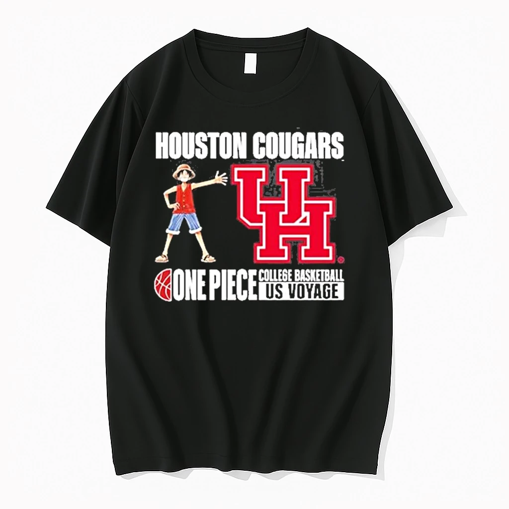 Monkey D Luffy One Piece X Houston Cougars College Basketball Shirts