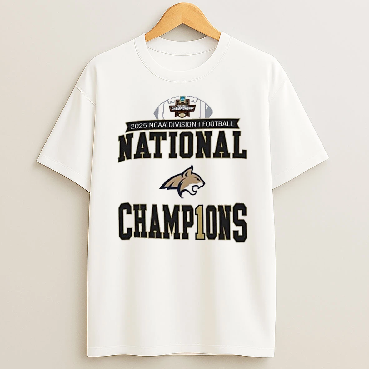 Montana State Bobcats 2025 Ncaa Fcs Football National Champions Locker Room Shirts