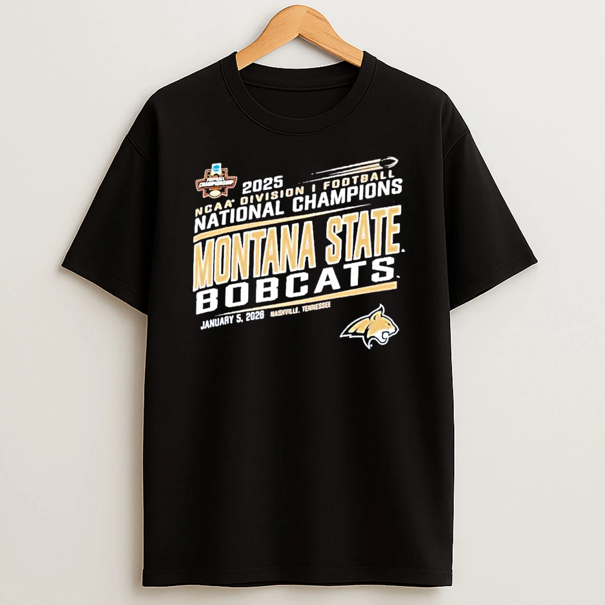 Montana State Bobcats 2025 Ncaa Fcs Football National Champions Shirts