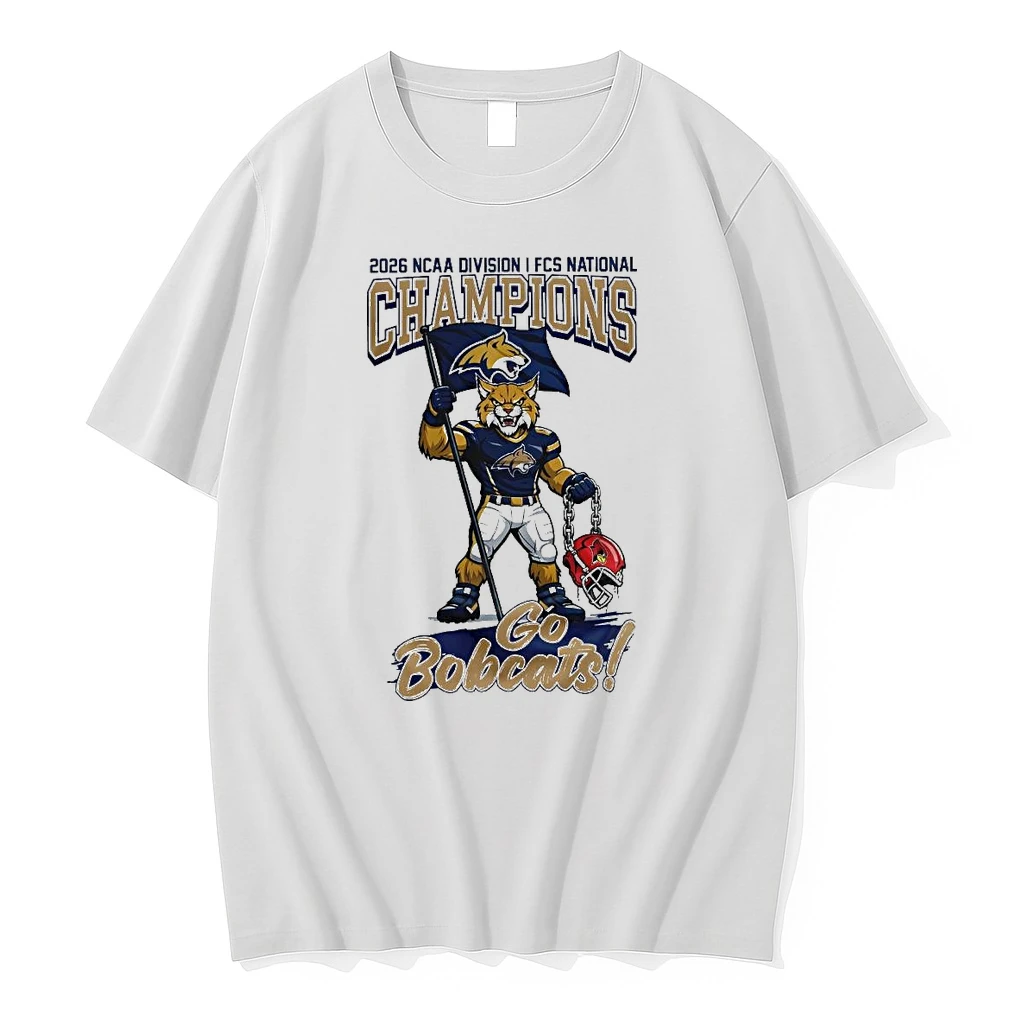 Montana State Bobcats 2026 Ncaa Division I Fcs National Champions Mascot Go Bobcats Shirts