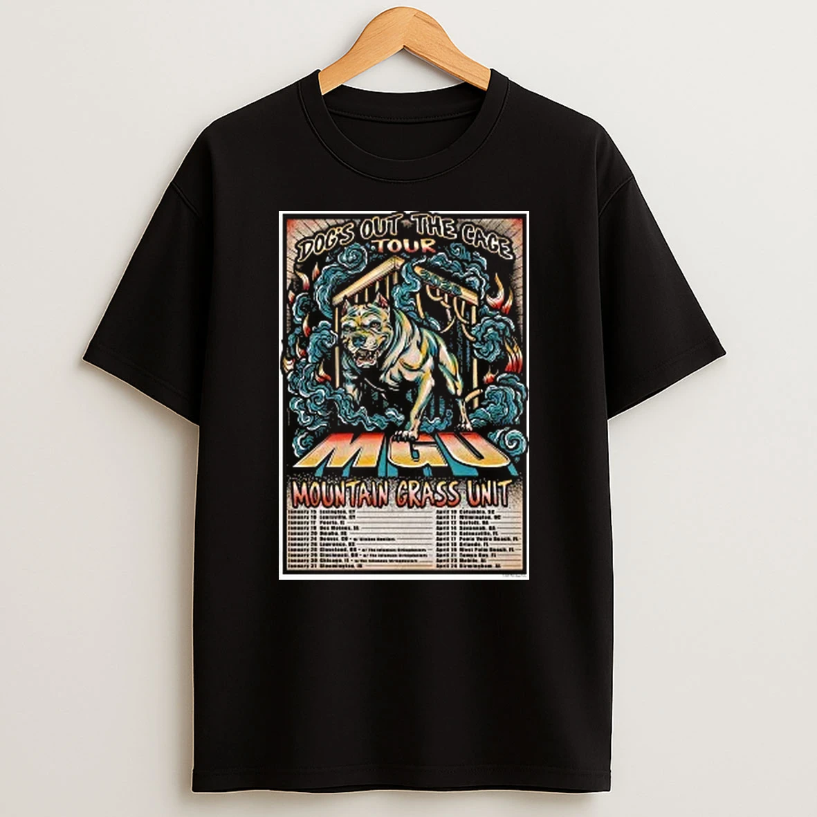 Mountain Grass Unit Dogs Out The Cage Tour 2026 Shirts