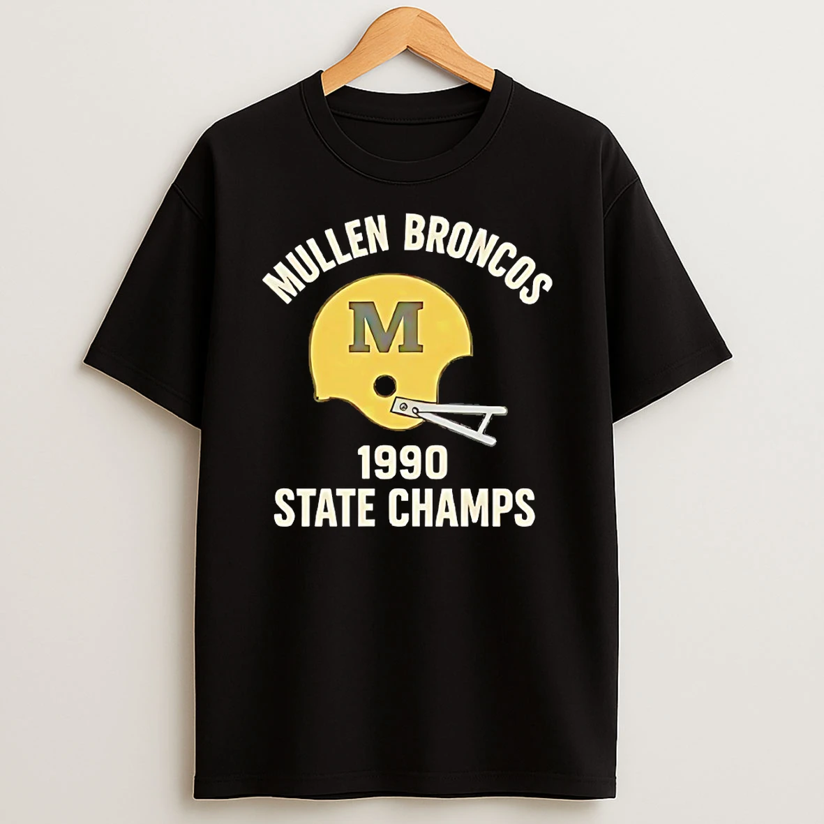 Mullen Broncos State Champs 1990 Shirts