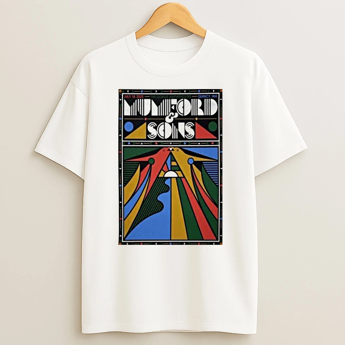 Mumford Sons July 18 2026 Quincy Wa Shirts