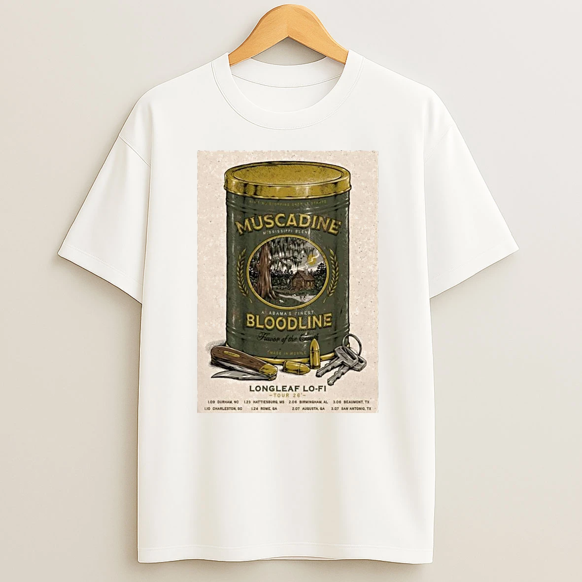 Muscadine Bloodline Longleaf Lo Fi 2026 Shows Shirts