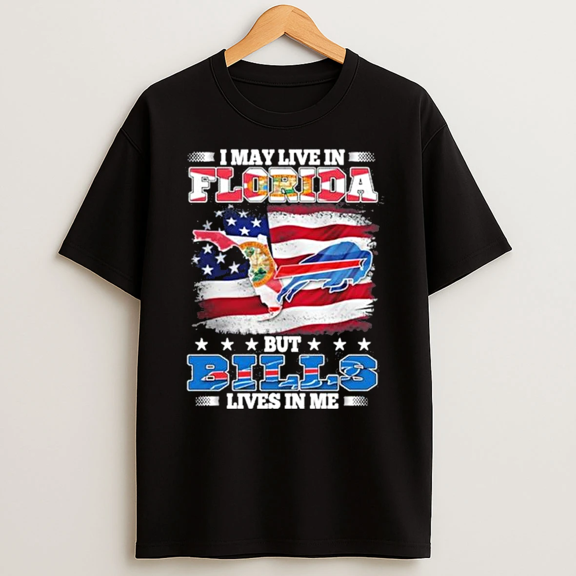 My Heart Buffalo Bills And Live In Florida Shirts
