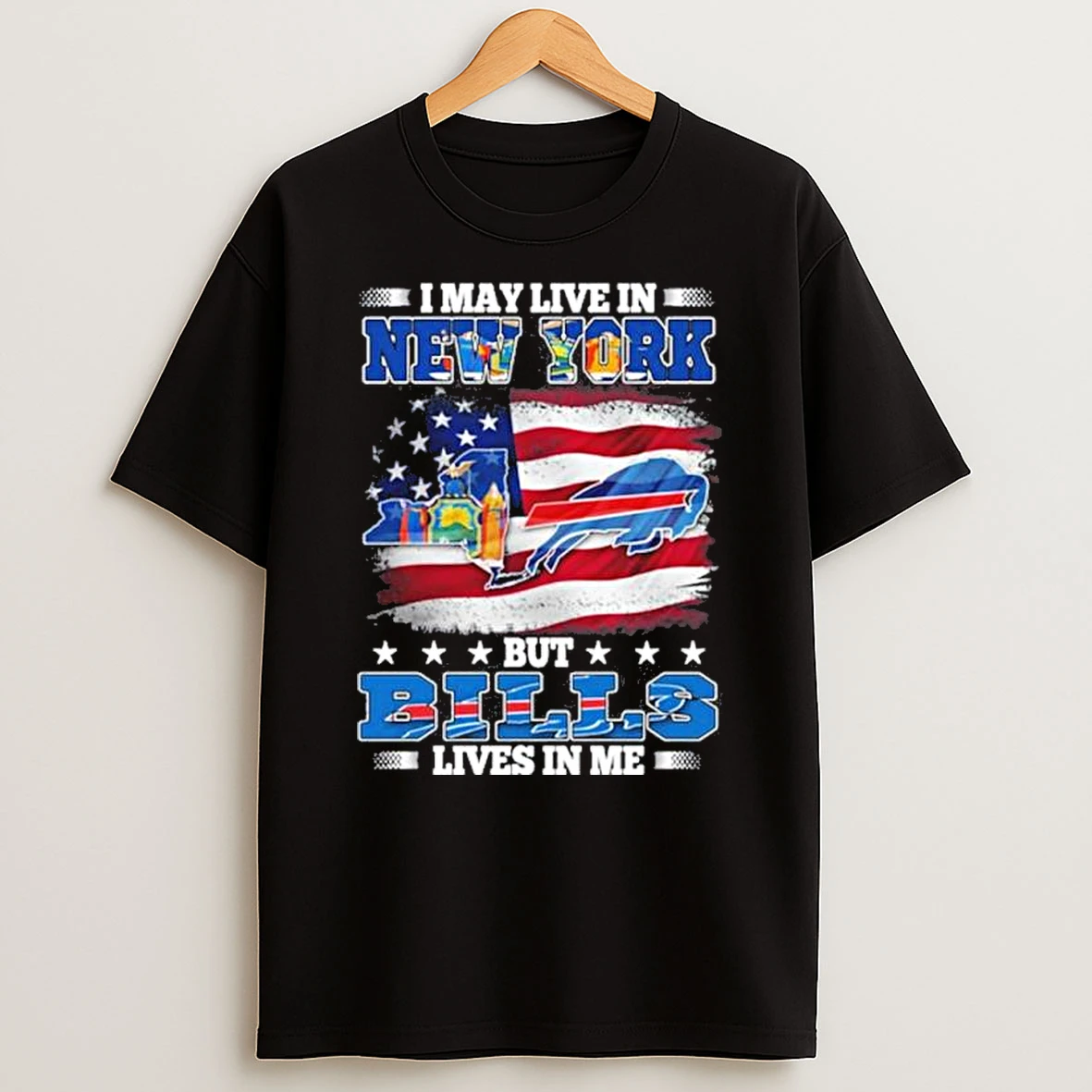 My Heart Buffalo Bills And Live In New York Shirts