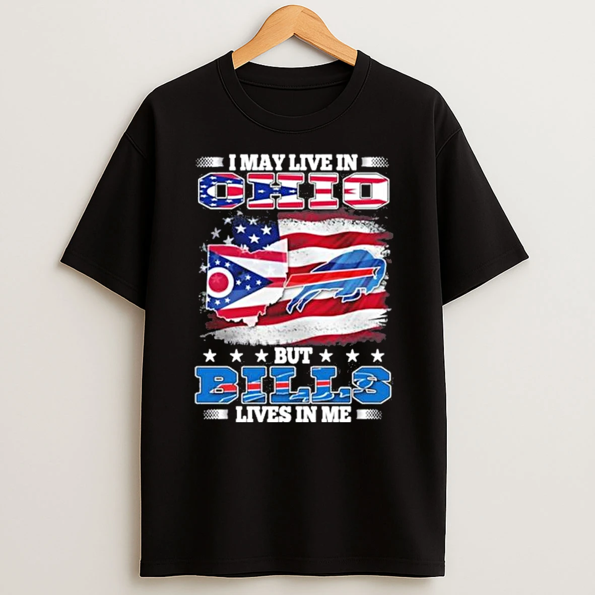 My Heart Buffalo Bills And Live In Ohio Shirts