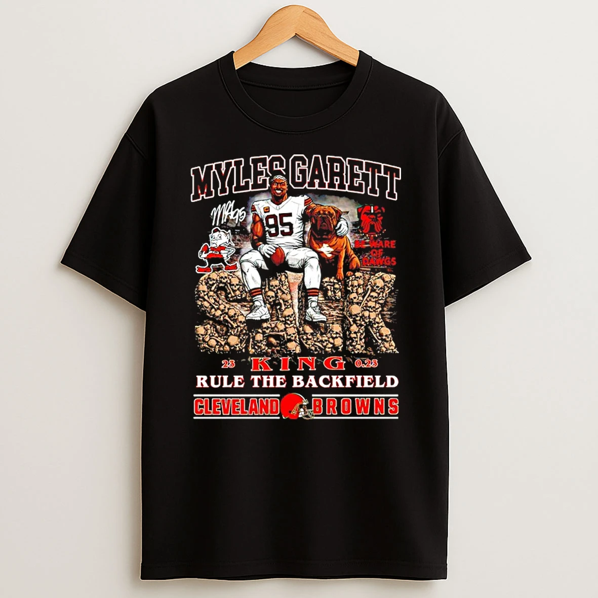 Myles Garett King Rule The Backfield Cleveland Browns Signature Shirts