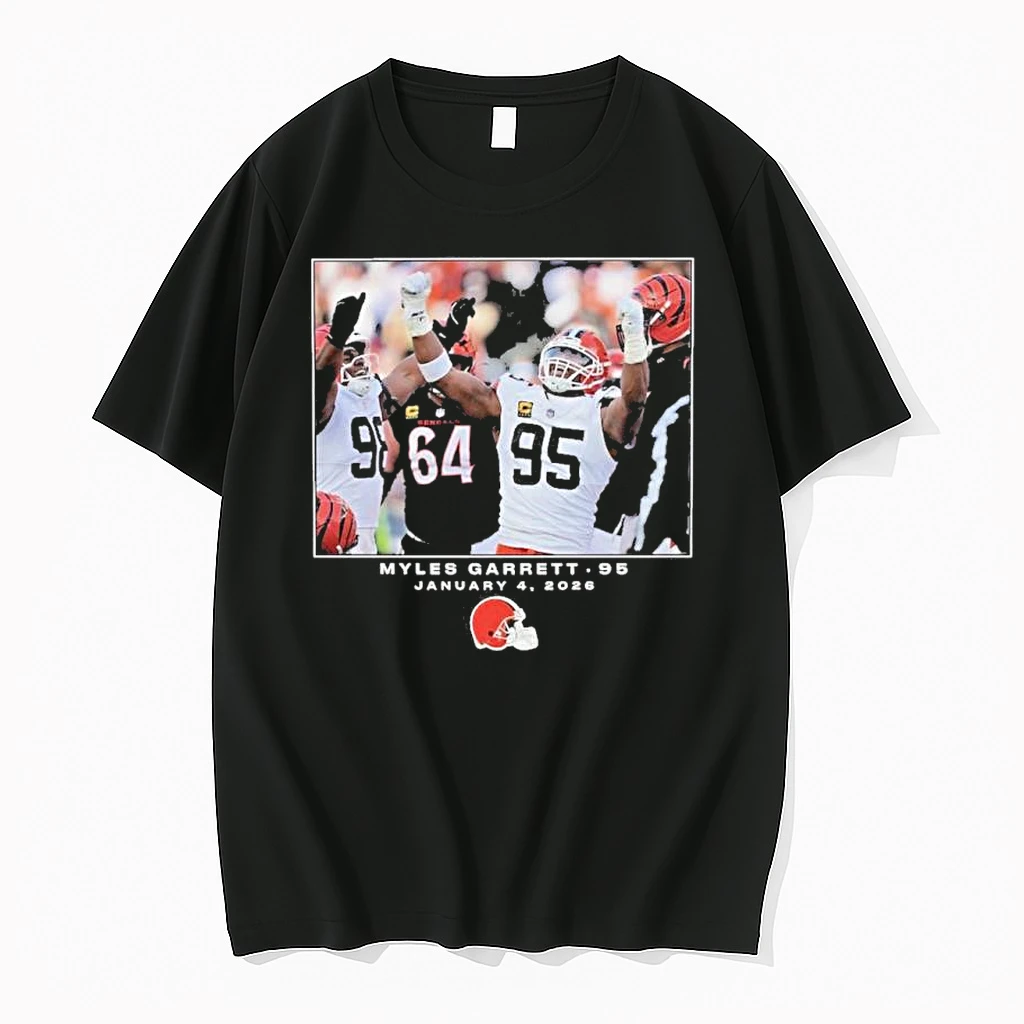 Myles Garrett Cleveland Browns Nfl Flash Features Week 18 Shirts