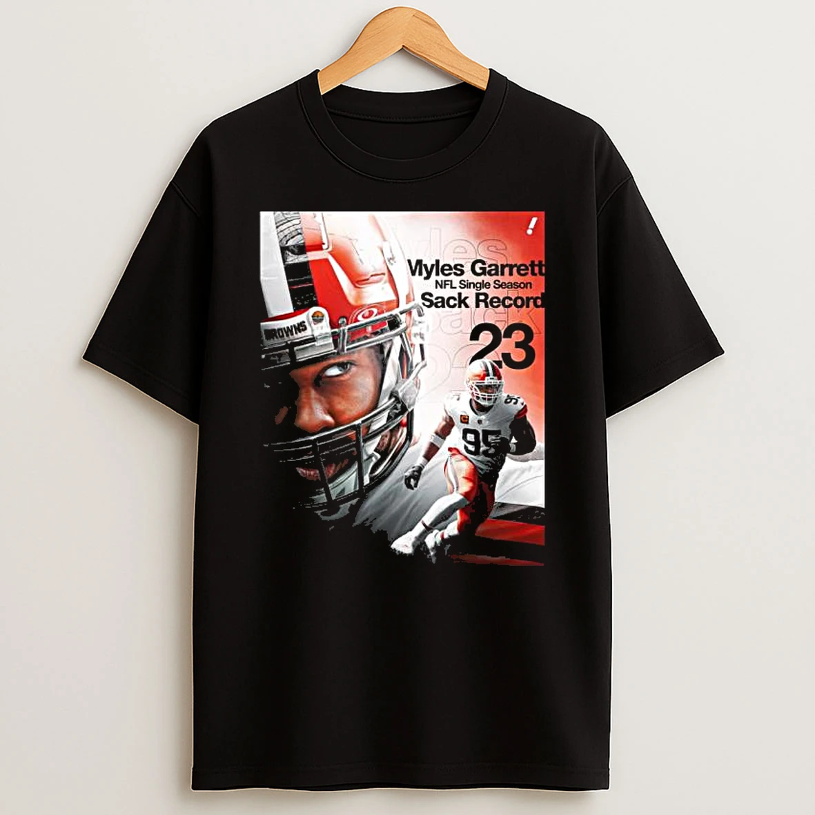 Myles Garrett Nfl Single Season Sacks Record Shirts