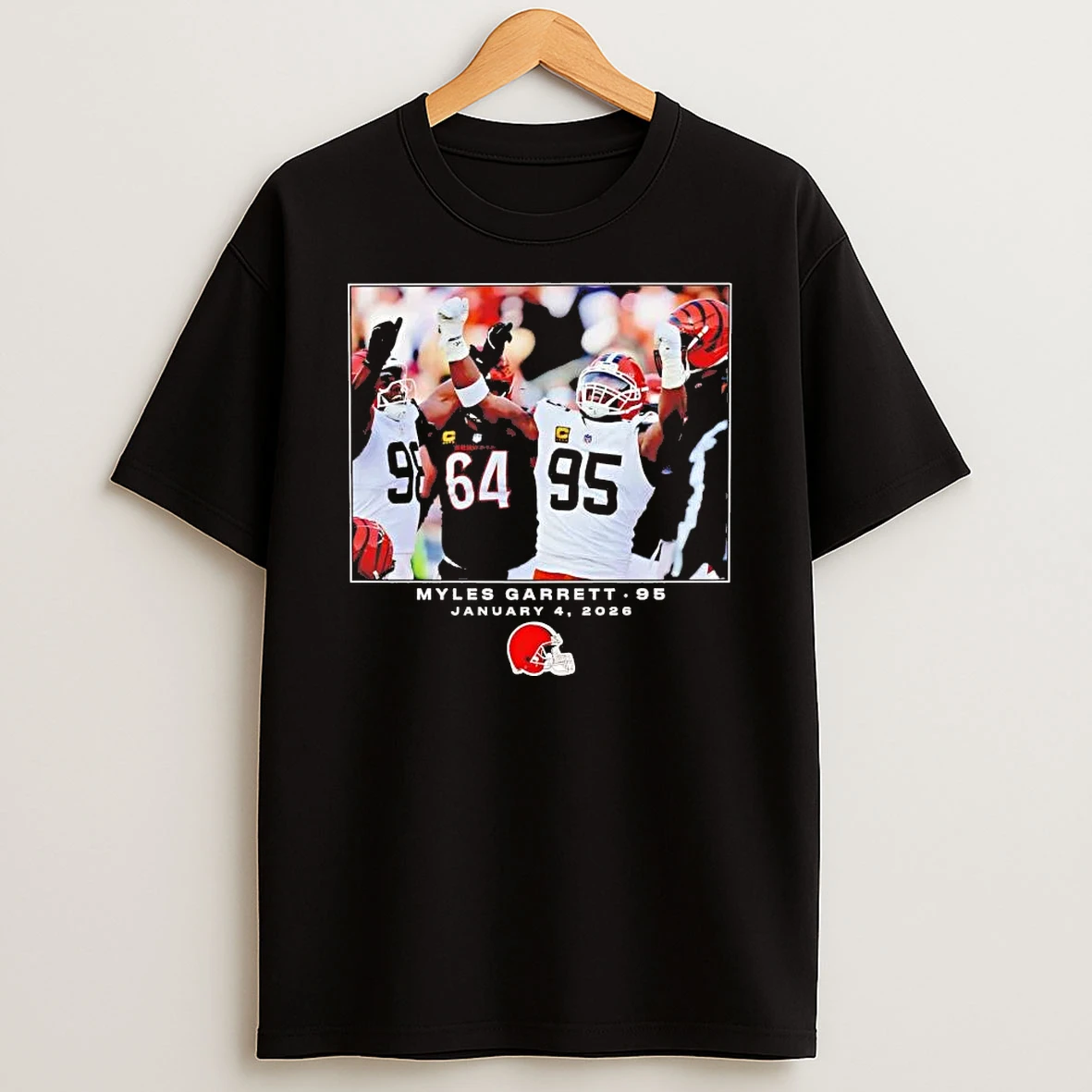 Myles Garrett Nfl Flash Features Moment Cleveland Browns Shirts