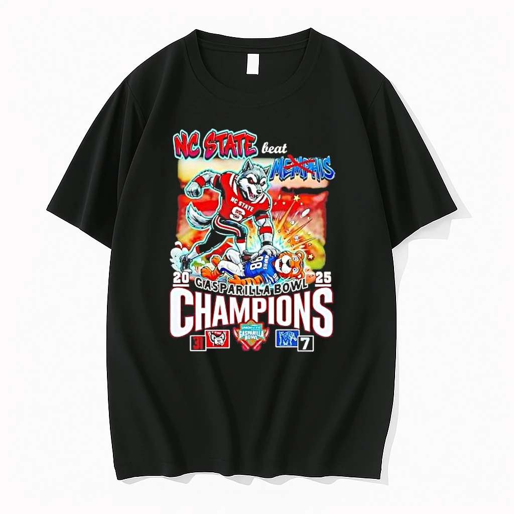 Nc State Beat Memphis 2025 Gasparilla Bowl Champions Score Shirts