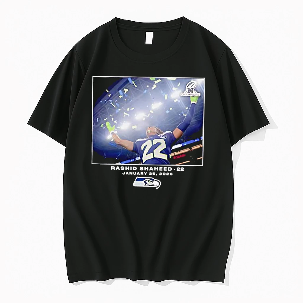 Nfc Champions Rashid Shaheed 22 January 25 2026 Seattle Seahawks Shirts