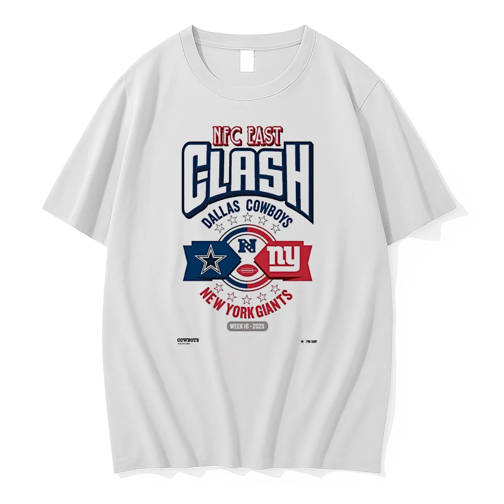 Nfl Nfc East Dallas Cowboys Vs New York Giants Week 18 2025 Shirts