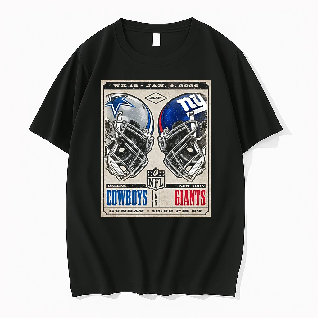 Nfl Week 18 Dallas Cowboys Vs New York Giants January 4 2026 Shirts