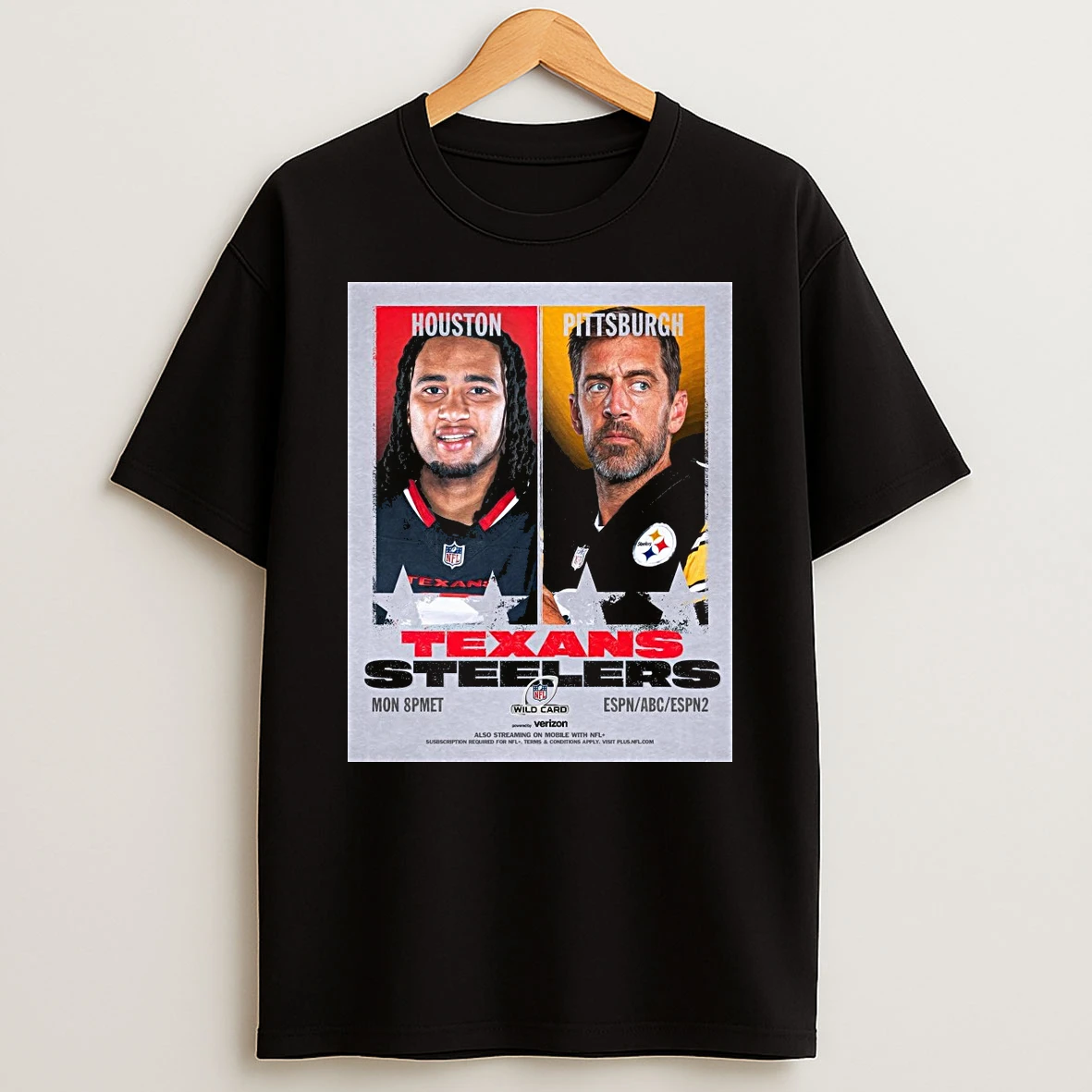 Nfl Wild Card Playoff Game Houston Texans Vs Pittsburgh Steelers Acrisure Stadium In Pittsburgh Shirts