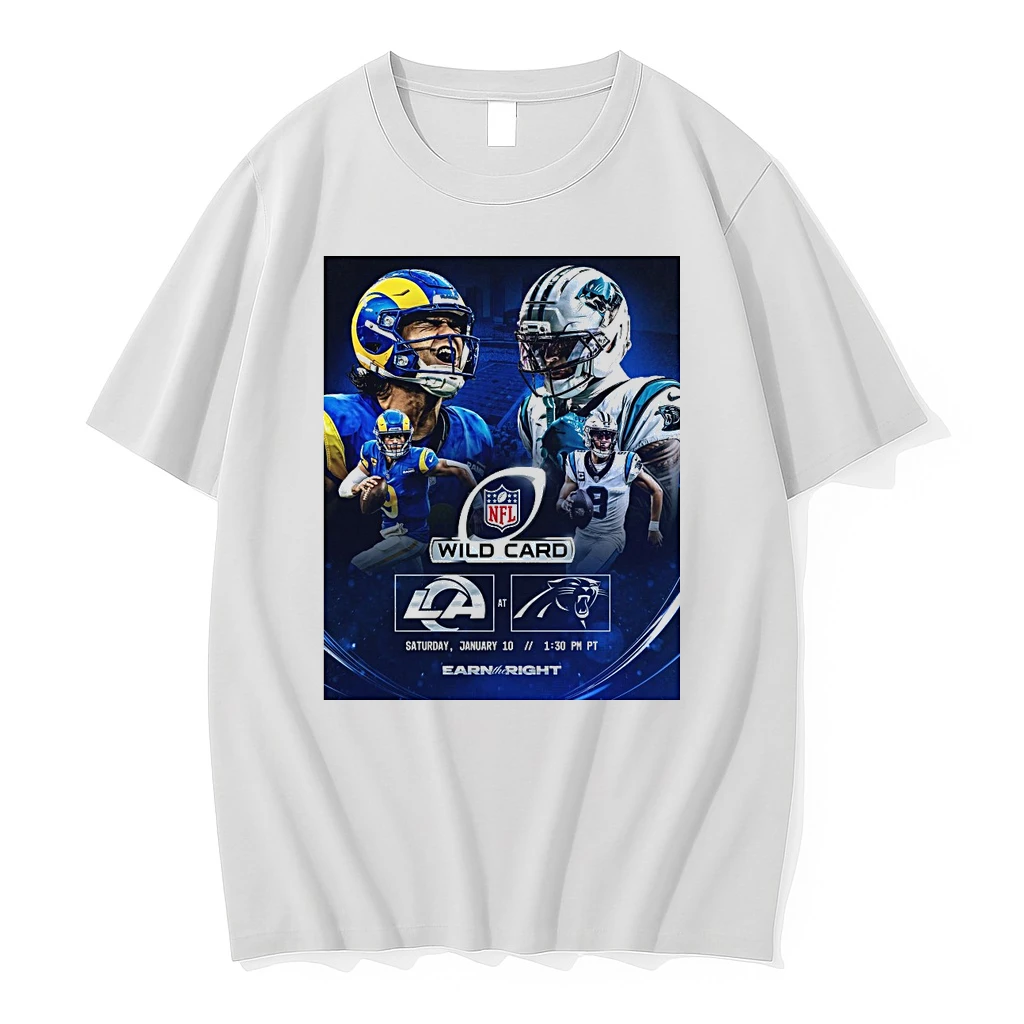 Nfl Wild Card Playoff Game Los Angeles Rams Vs Carolina Panthers Earn The Right Shirts