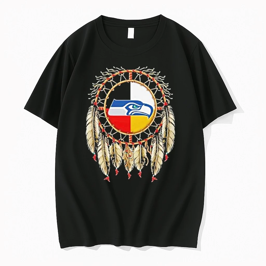 Native American Seattle Seahawks Logo Shirts