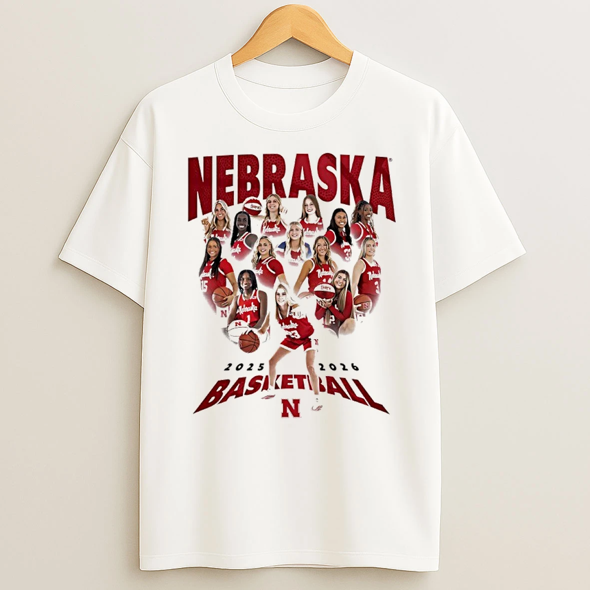Nebraska Cornhuskers Womens Basketball 2025 2026 All Team Graphic Shirts