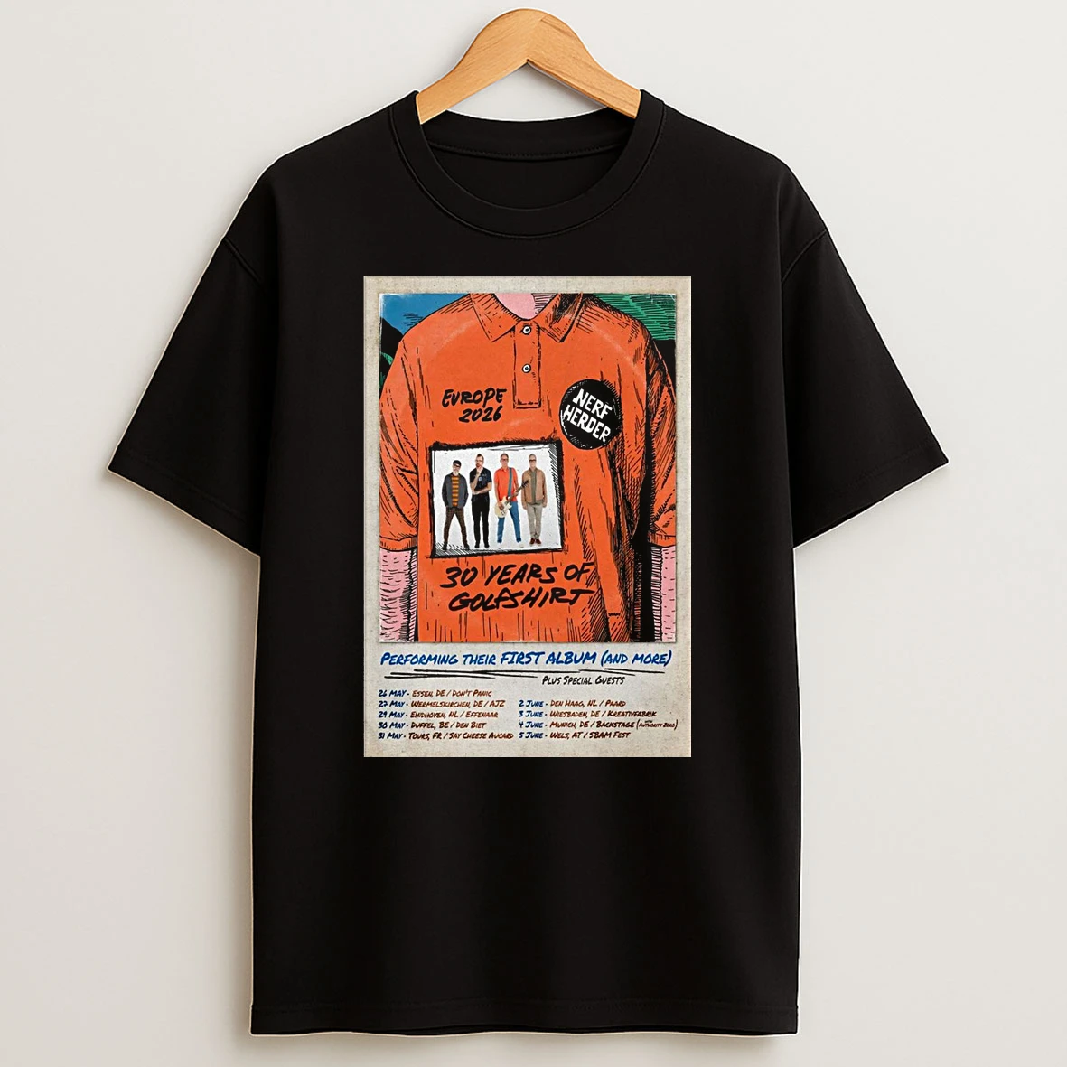 Nerf Herder Europe 2026 Tour Performing Their First Album Shirts