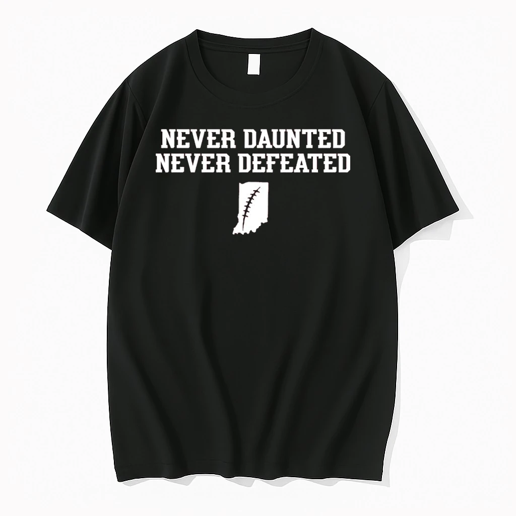 Never Daunted Never Defeated Iu National Champions Shirts