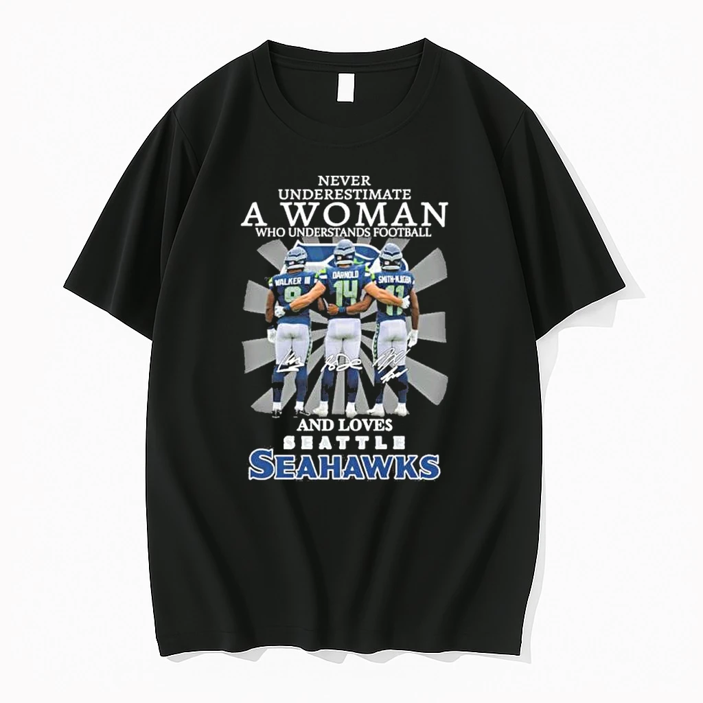 Never Underestimate A Woman Who Understands Football And Loves Seattle Seahawks Nfc Championship Shirts