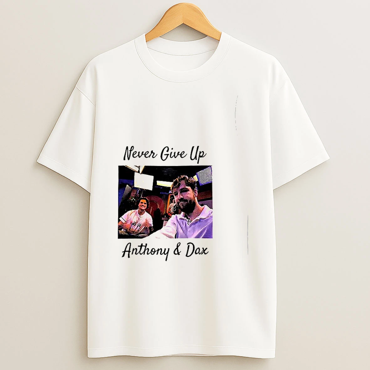 Never Give Up Anthony And Dax Woman Shirts
