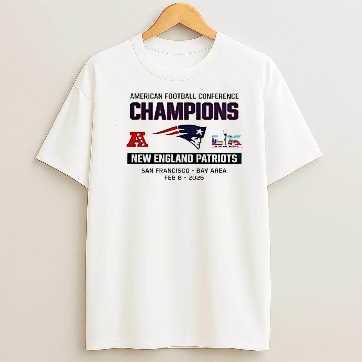 New England Patriots 2025 Afc Champions 12 Time Shirts
