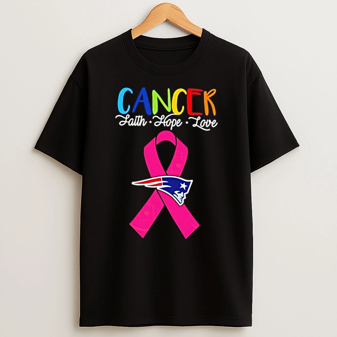 New England Patriots Cancer Faith Hope Love Shirts