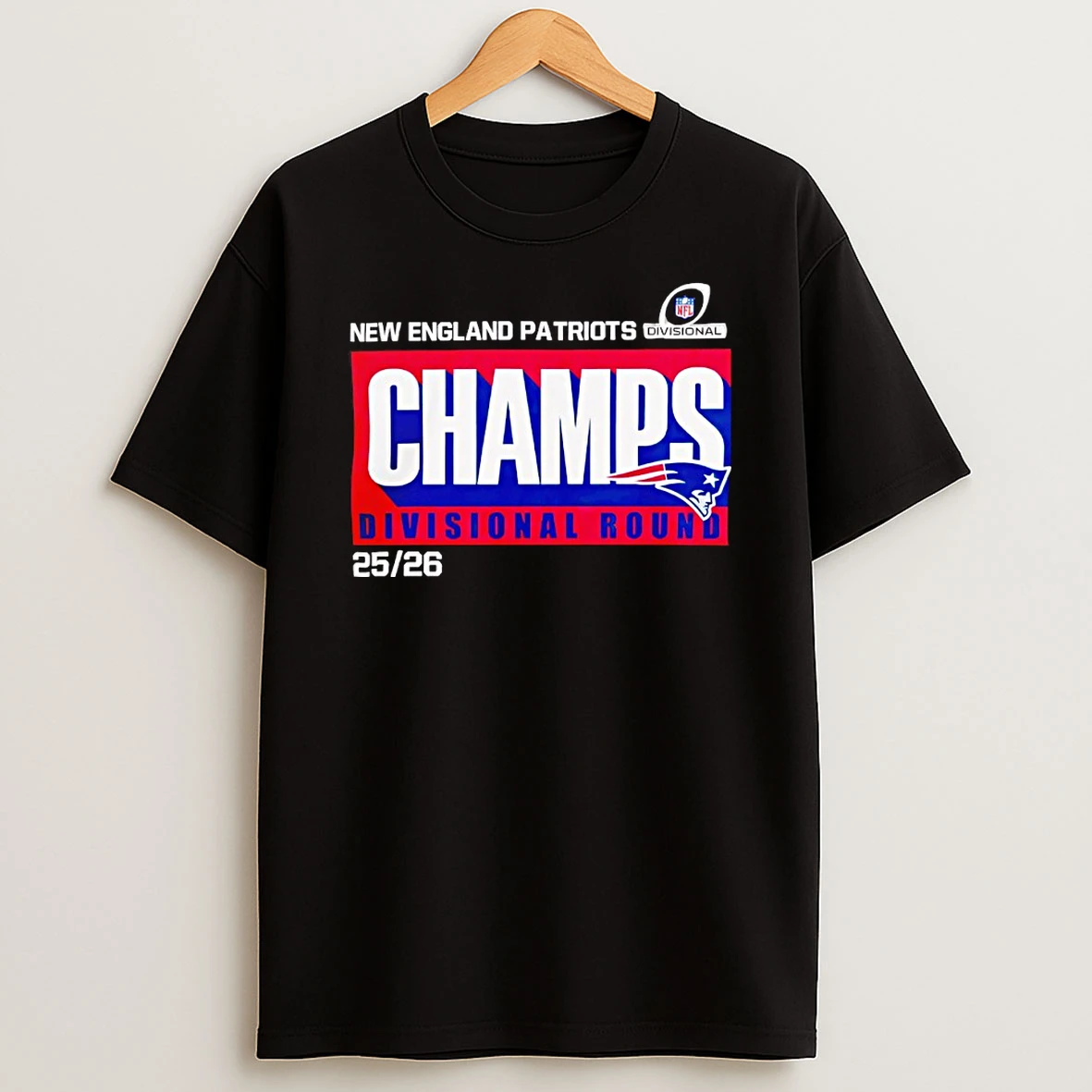 New England Patriots Champs Divisional Round 2025 26 Shirts
