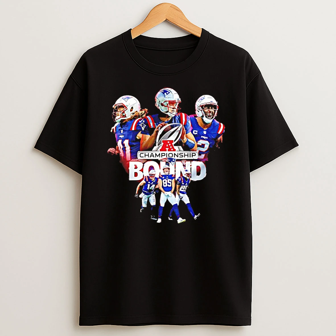 New England Patriots Football 2026 Afc Championship Bound Shirts
