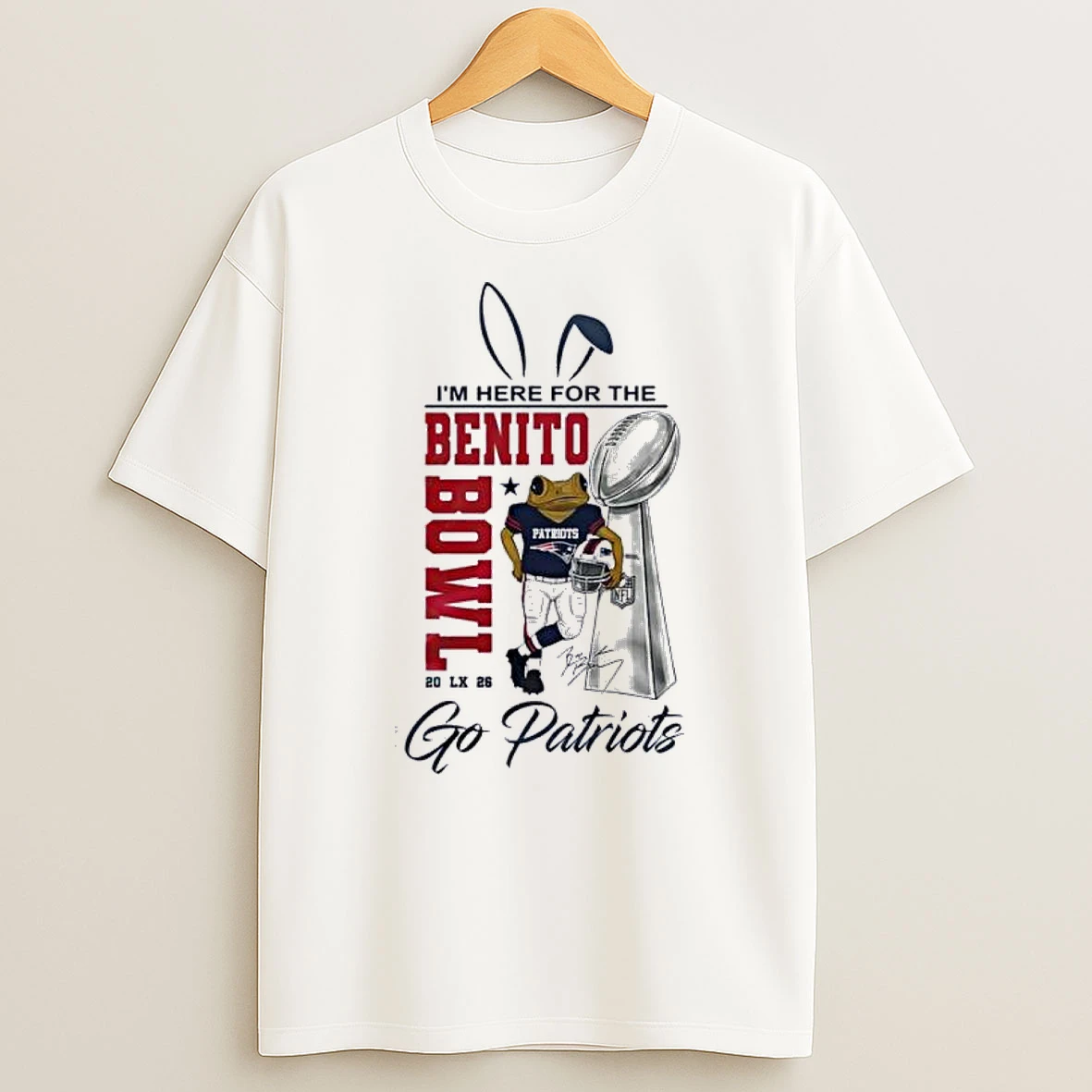New England Patriots Here For The Nfl Benito Bowl Shirts