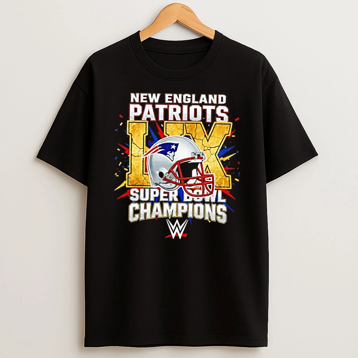 New England Patriots Super Bowl Lix Champions Wwe Shirts