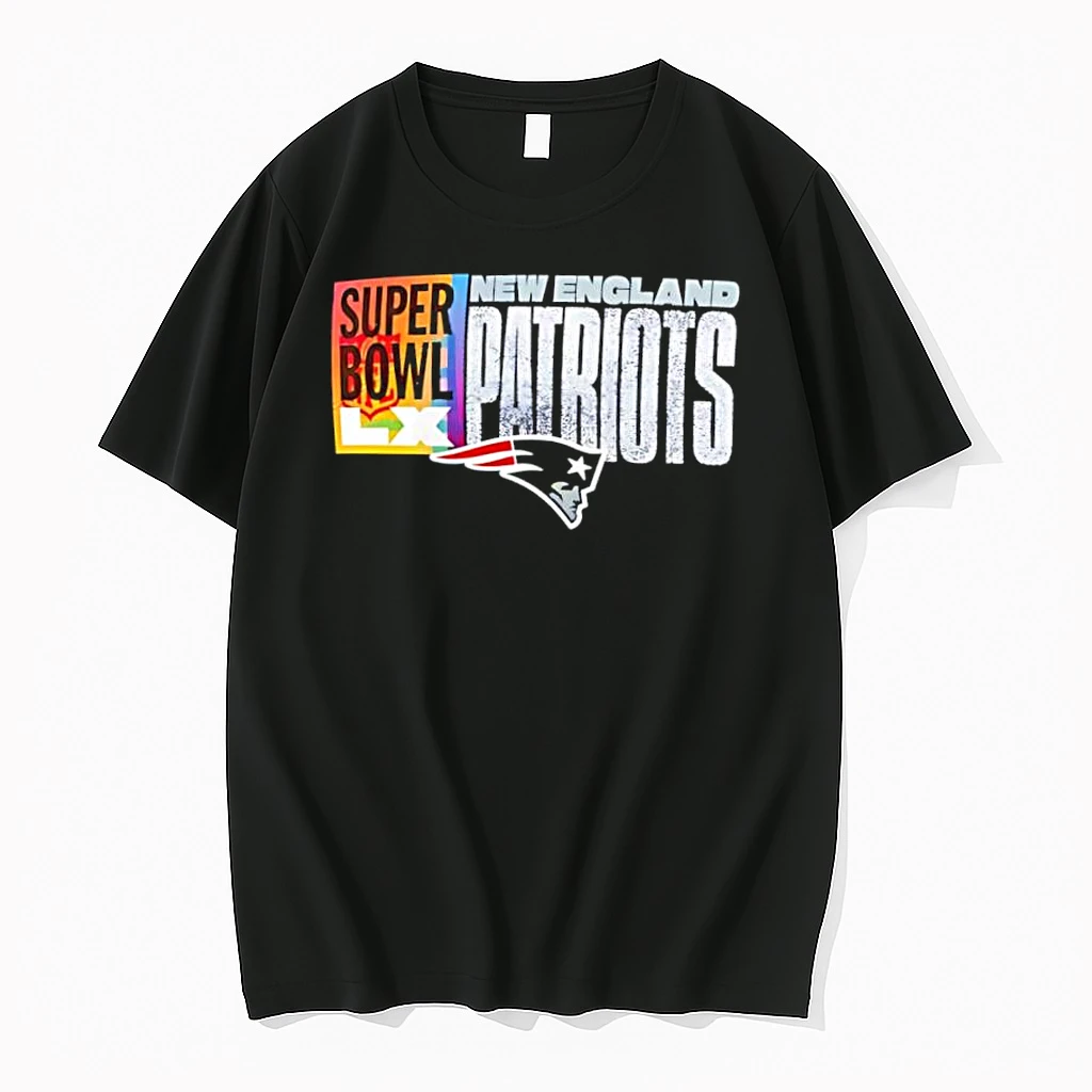 New England Patriots Super Bowl Lx Banner Stylish Shirts