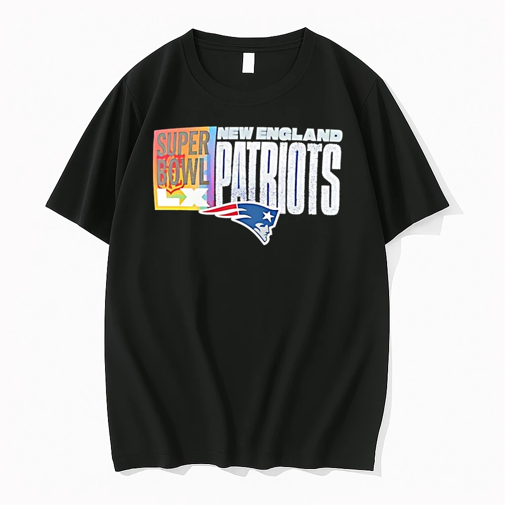 New England Patriots Super Bowl Lx Color Logo Shirts
