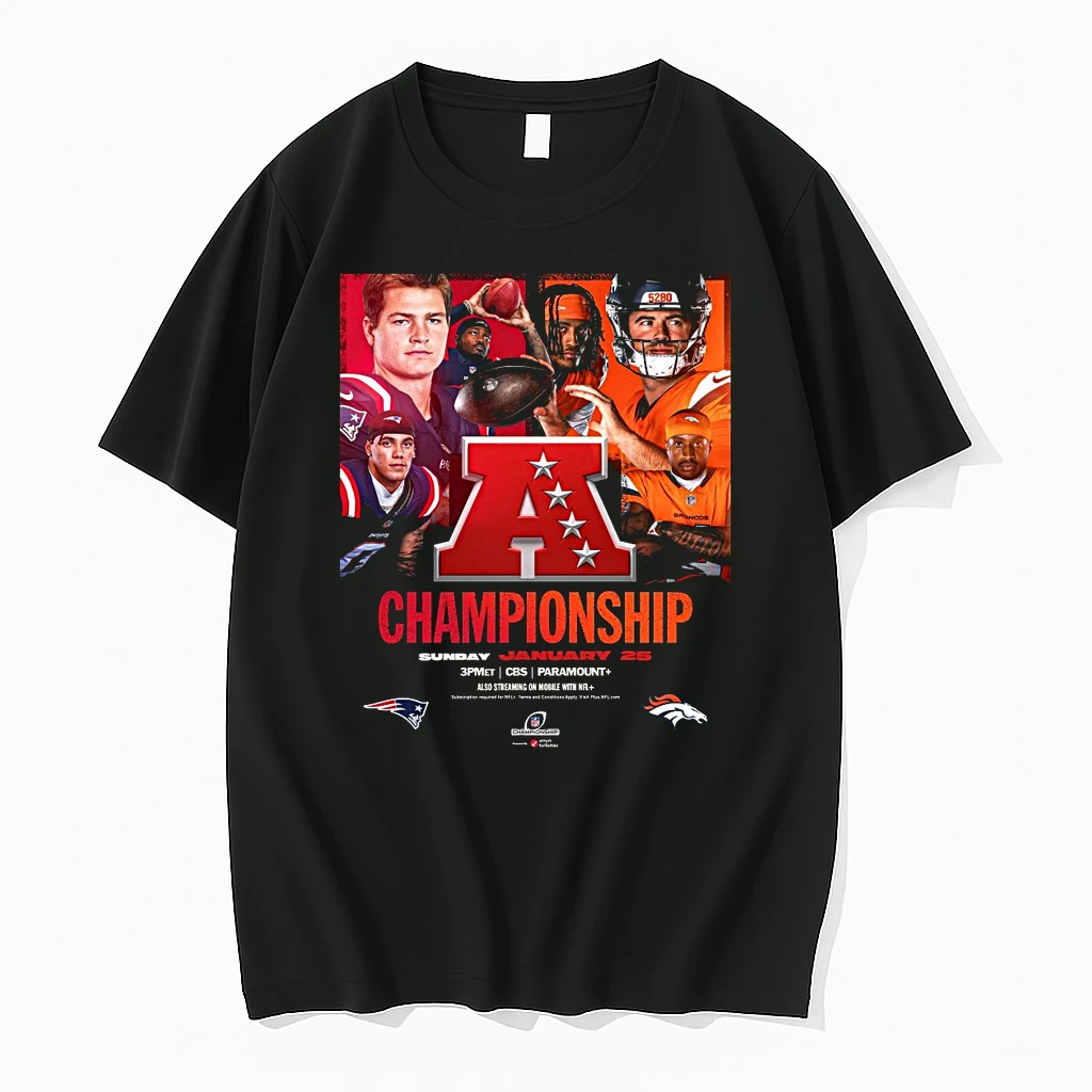 New England Patriots Vs Denver Broncos Afc Championship 2025 26 January 25 Shirts