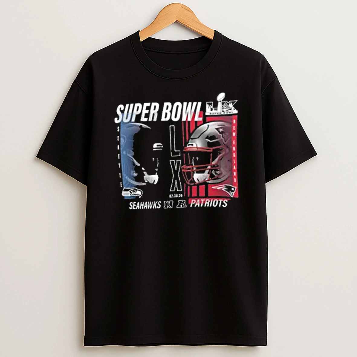 New England Patriots Vs Seattle Seahawks Super Bowl Lix Matchup Final Battle Shirts