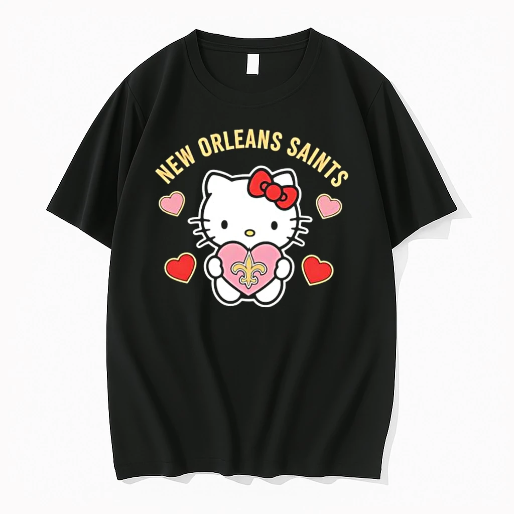 New Orleans Saints Hello Kitty Valentine Cute 2026 Shirts