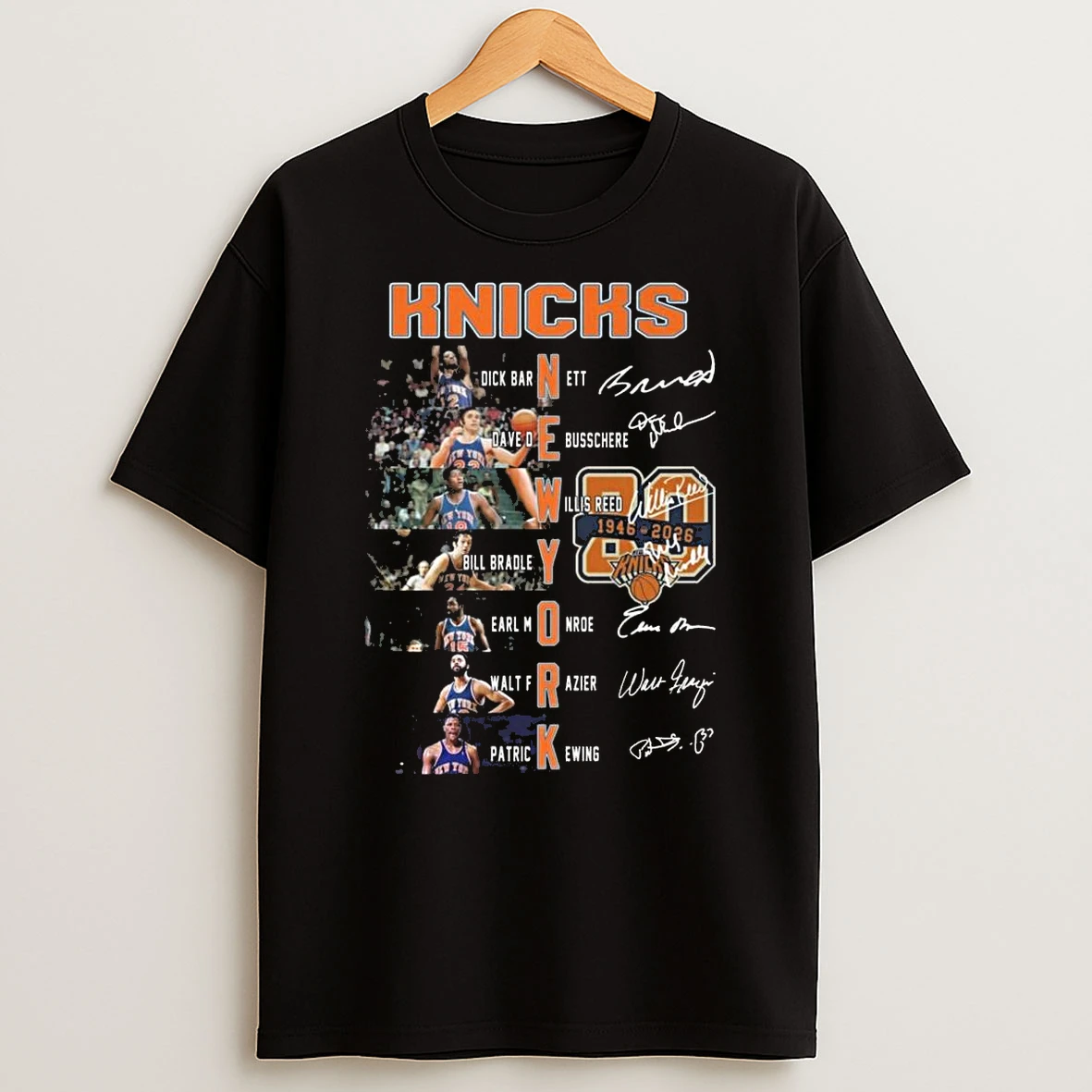 New York Knicks Nba Names Players Signatures 2026 Shirts