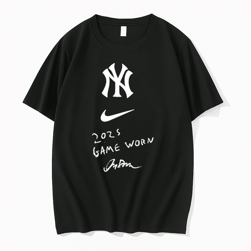 New York Yankees Logo Swoosh 2025 Game Worn Shirts