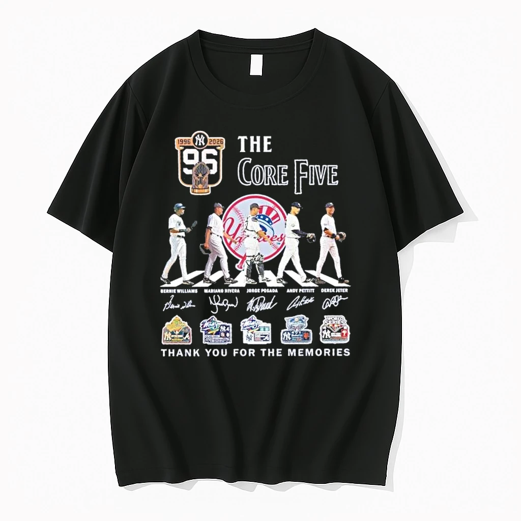 New York Yankees The Core Five 1996 2026 Thank You For The Memories Shirts