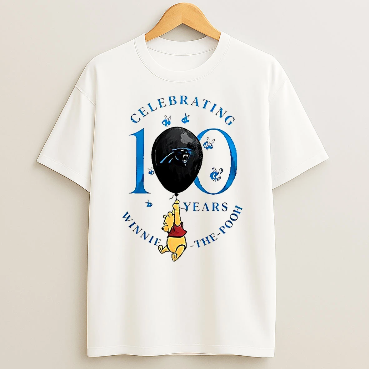 Nice Carolina Panthers X Winnie The Pooh 100th Anniversary Shirts