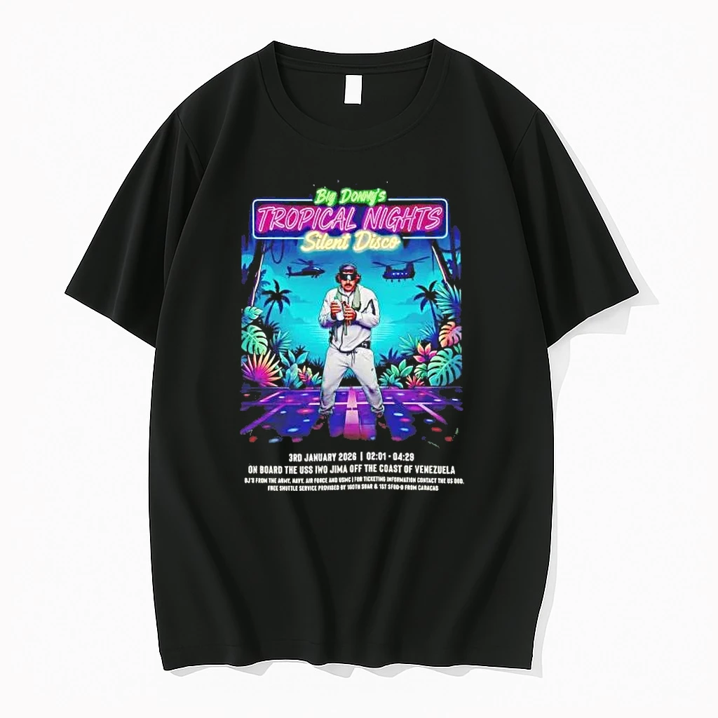 Nicolas Maduro Big Donnys Tropical Nights Silent Disco Shirts
