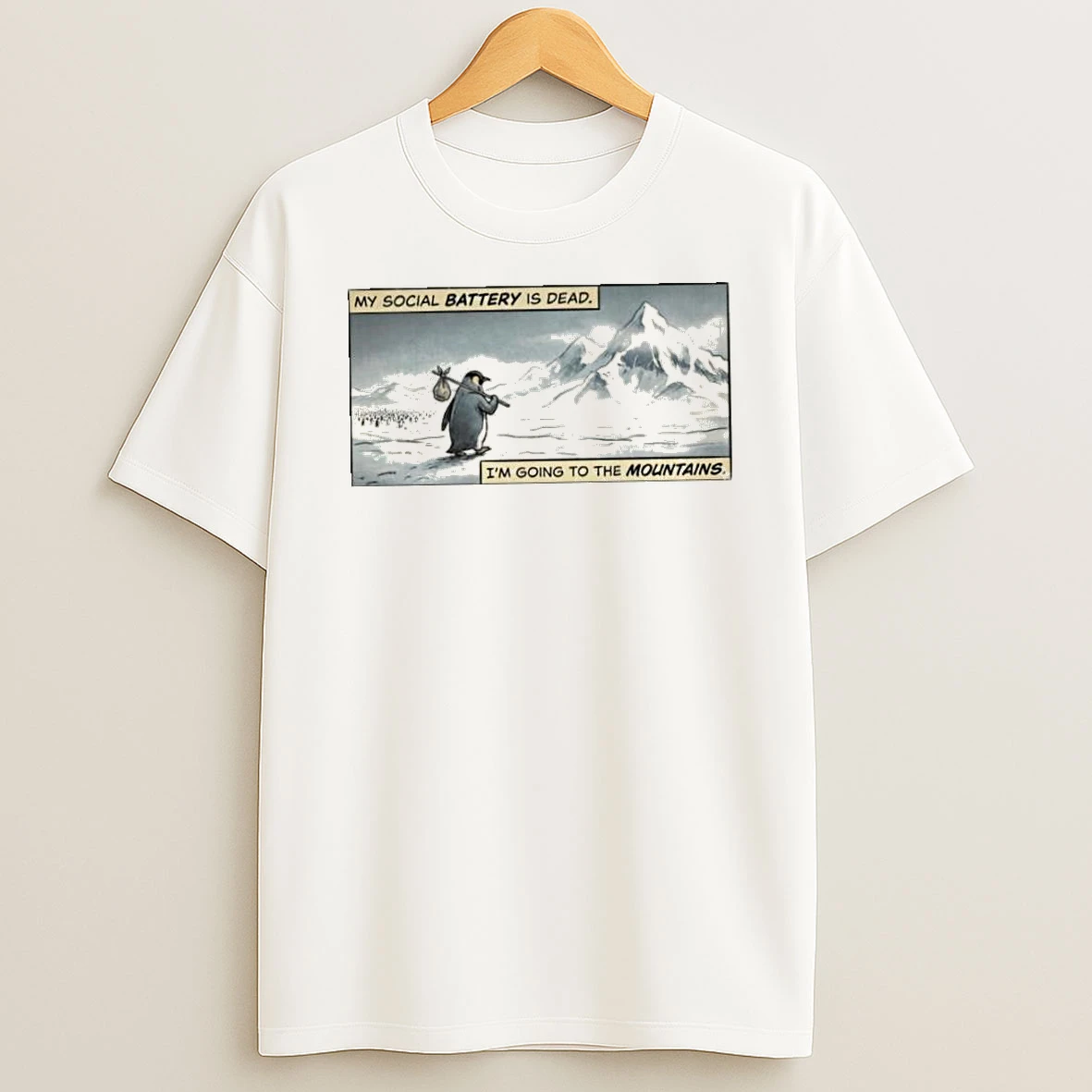 Nihilist Penguin Werner Herzog Walking Away Meme Shirts