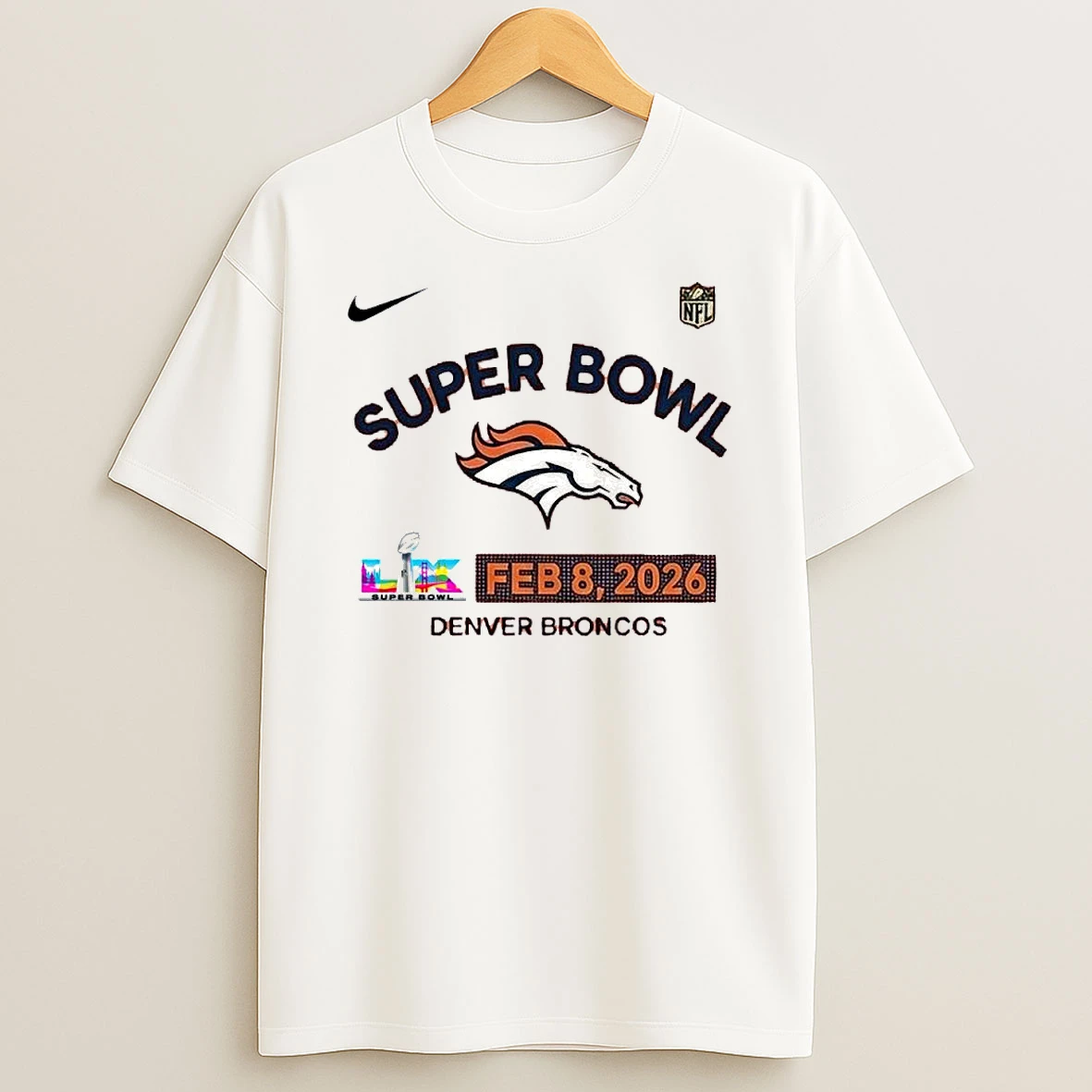 Nike Denver Broncos Super Bowl Lx Feb 8 2026 Shirts