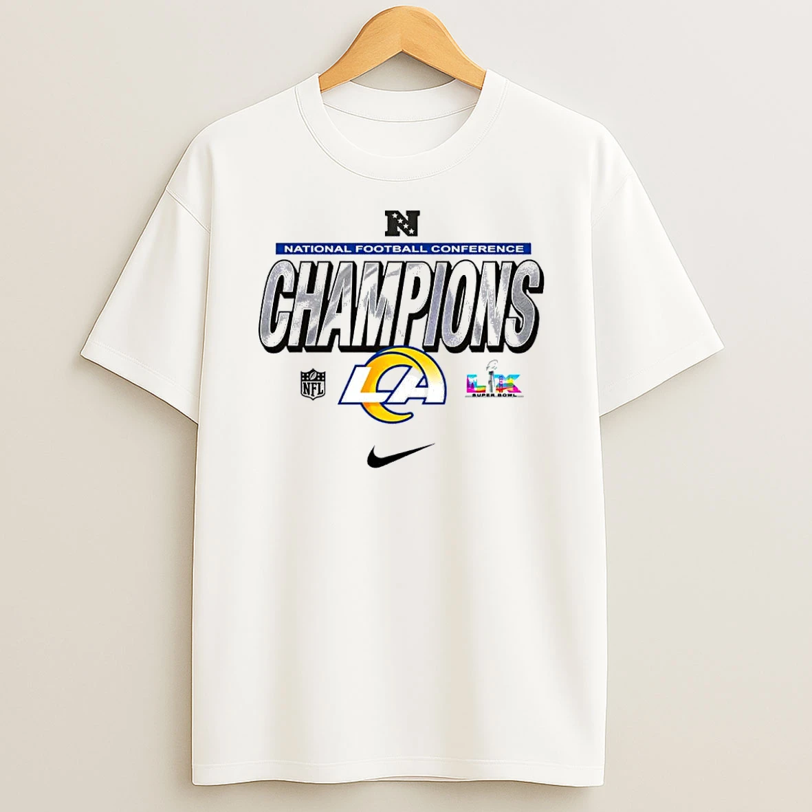 Nike Los Angeles Rams National Football Conference Champions Shirts