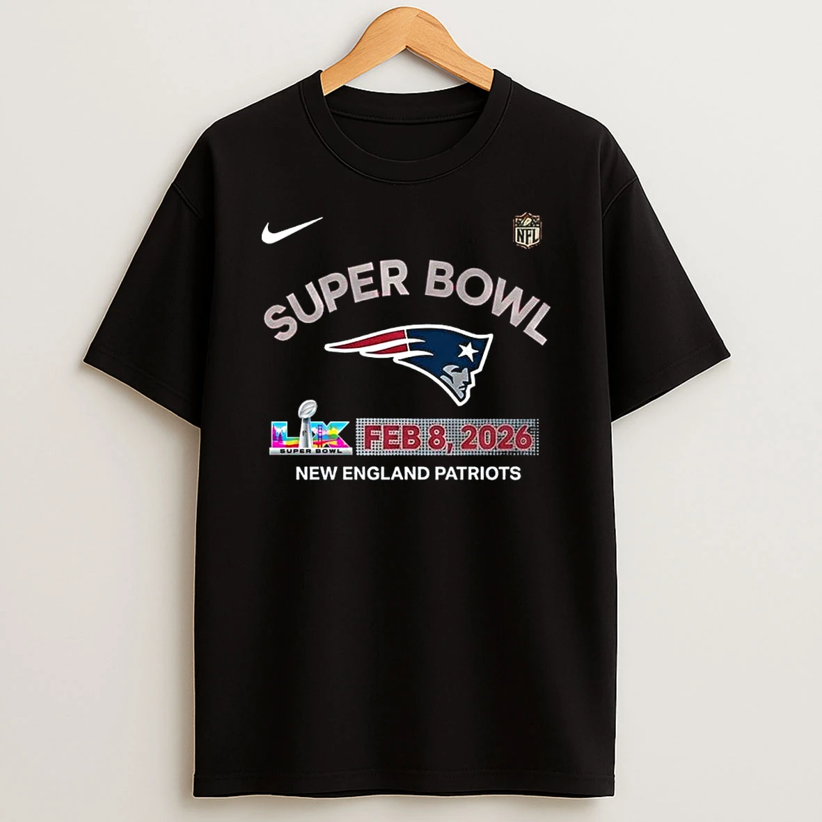 Nike New England Patriots Super Bowl Lx Feb 8 2026 Shirts