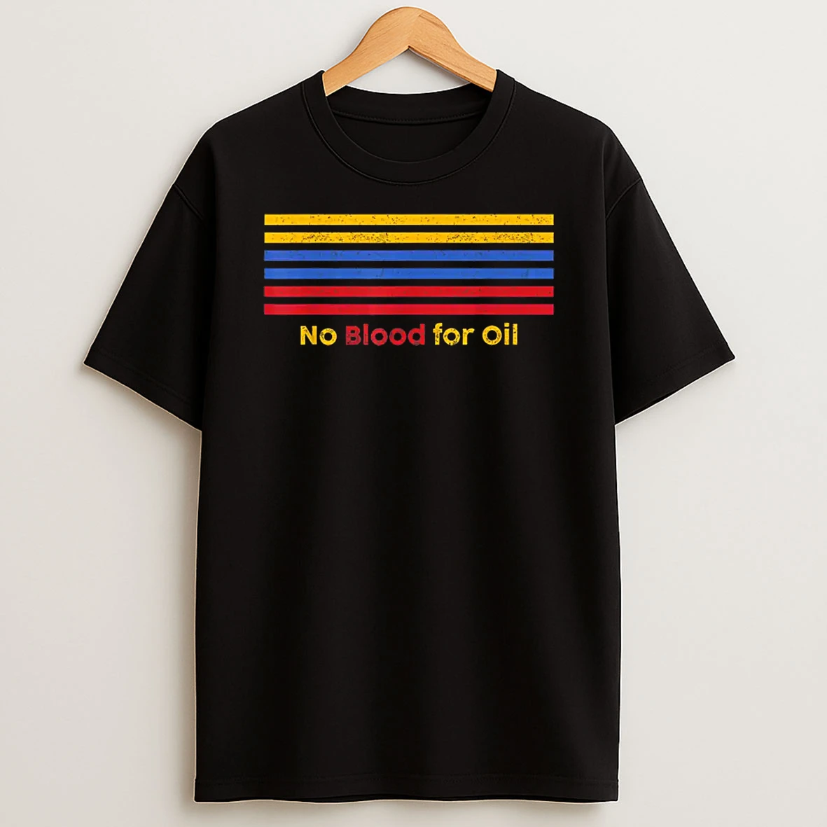 No Blood For Oil Protest Slogan Statement Shirts
