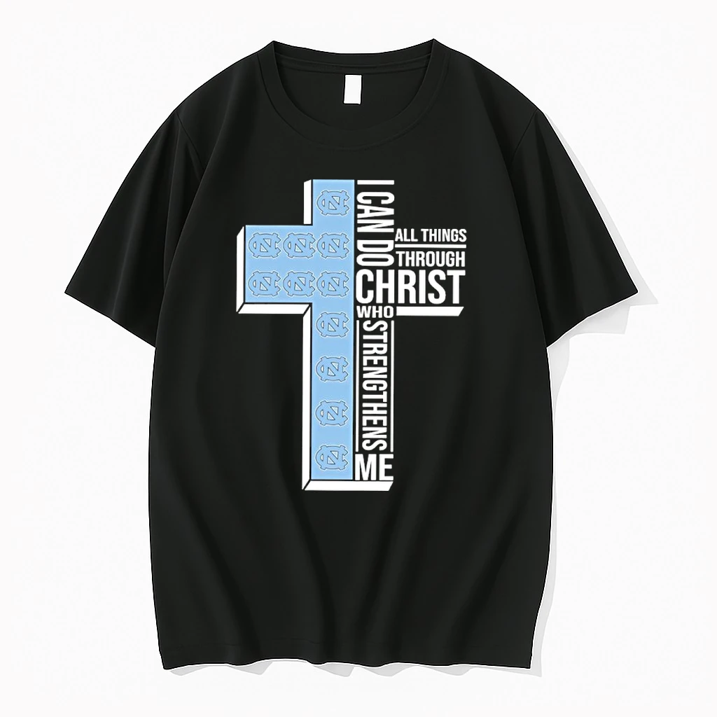 North Carolina Womens Basketball I Can All Things Do Through Christ Who Strengthens Me Shirts