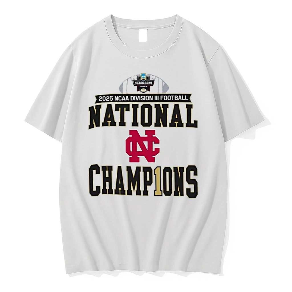 North Central College 2025 Ncaa Diii Football National Champions Shirts